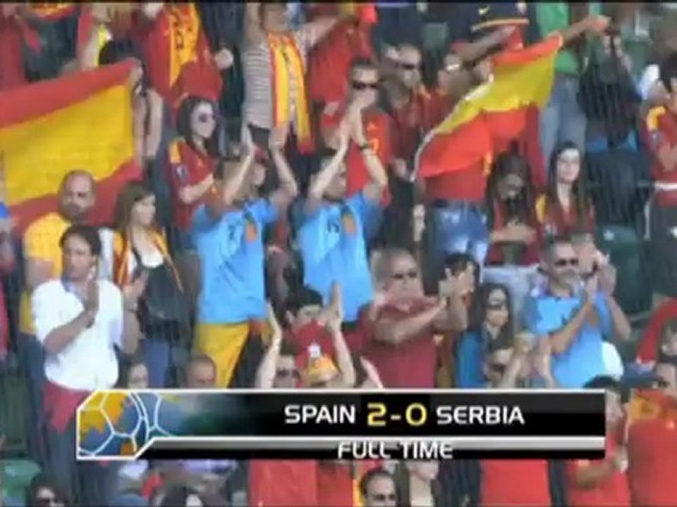 Spanien besiegt Serbien