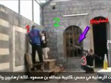 العصابات الإرهابية في حمص ،كتيبة عبدالله بن مسعود ،ثلاثة ارهابيين والخازوق -Syria Tube