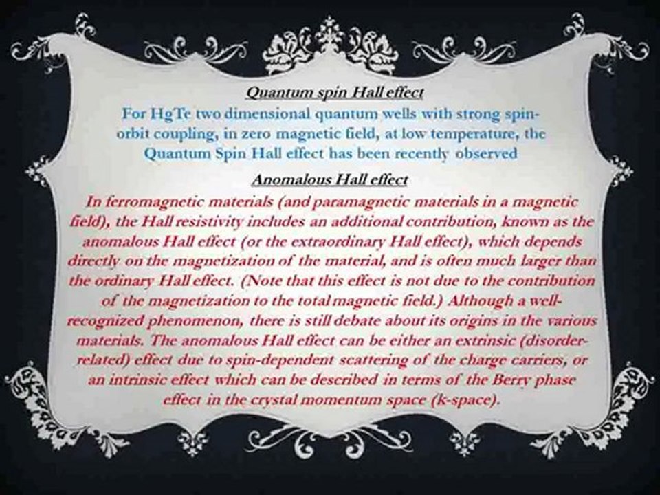 The Hall Effect