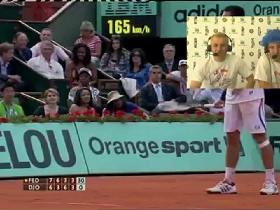 Dimanche 27 mai 2012 - Federer vcs Djokovic - Olivier & Lucas