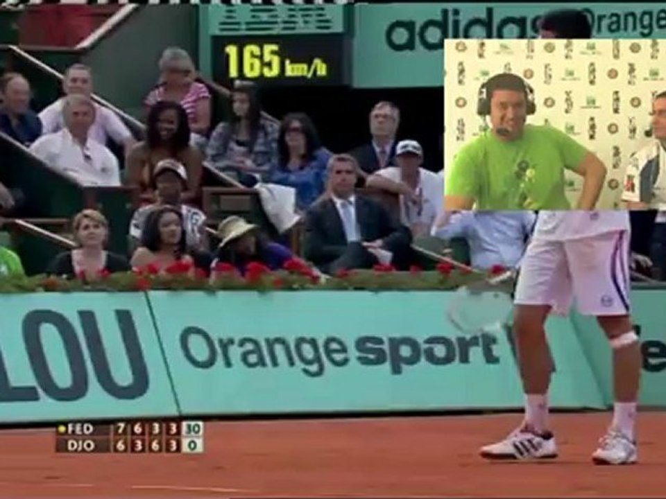 Dimanche 27 mai 2012 - Federer vs Djokovic - Damien & Paul