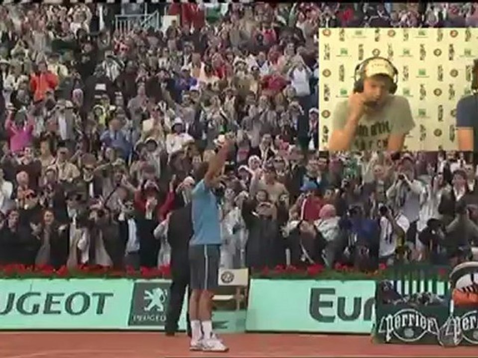 Dimanche 27 mai 2012 - Federer vs Soderling - Théophile & Karl-Eric