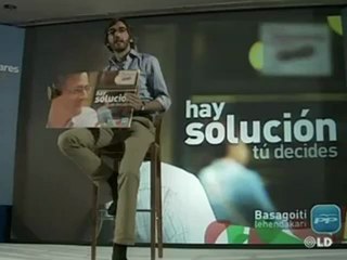"Hay solución, tu decides" es el lema del PP vasco