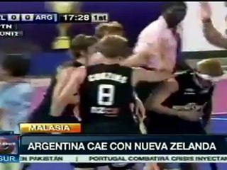 Nueva Zelanda venció 1-0 a Argetntina en hockey sobre césped