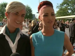 BAFTAs: Amy Childs and Harry Derbidge say 'we are posh'