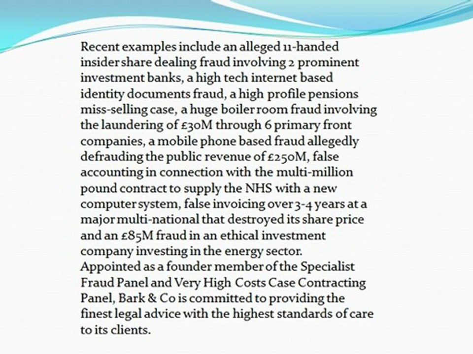 bark and co solicitors london