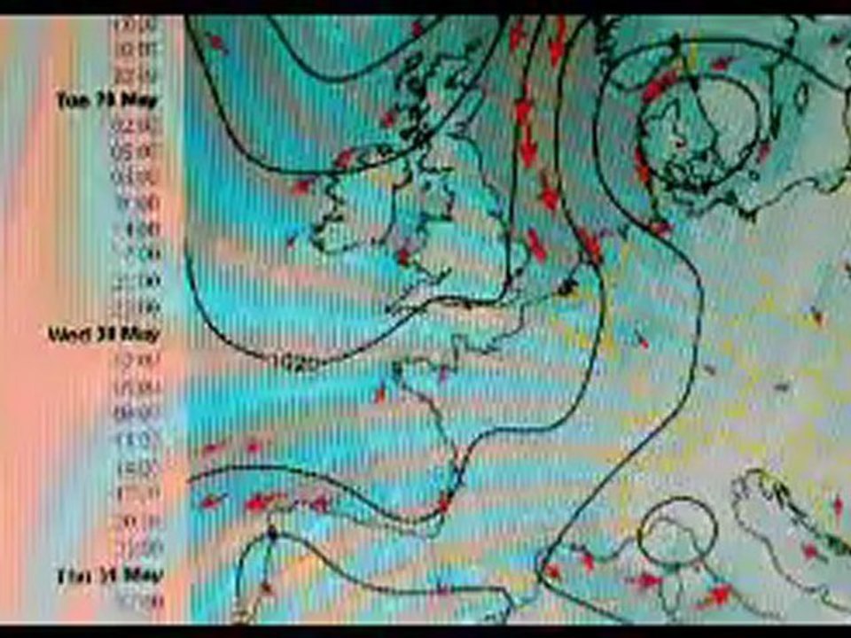 Prevision météo du lundi 28 mai 2012