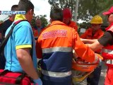 Esercitazione di Protezione Civile ad Andria: la scuola viene colpita da una scossa sismica