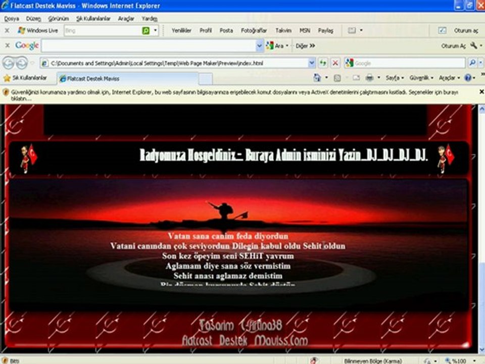 Flatcast Web Page Maker İndex Yapma Dersi - Flatcast Destek Maviss.com
