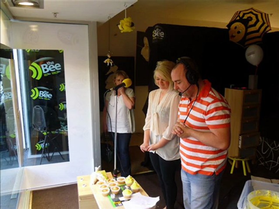 Rob Charles Broadcasting From A Shop Window For legacy Rainbow House 2012