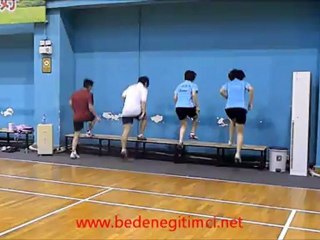 BADMİMTONDA BANK ÜZERİNDE AYAK ÇALIŞMASI VİDEO-4