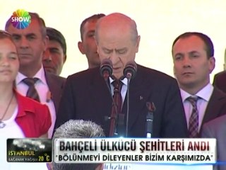 Devlet Bahçeli ülkücü şehitleri andı - 27 mayıs 2012