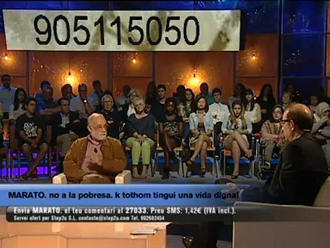 TV3 - Marató per la pobresa - Bassas entrevista Arcadi Oliveres