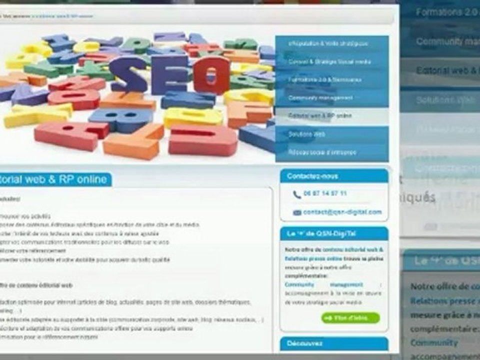 QSN-DigiTal agence spécialiste eReputation  et Réseaux sociaux : les prestations