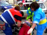 Esercitazione di Protezione Civile: feriti in auto incendiate presso l'Ipercoop di Andria