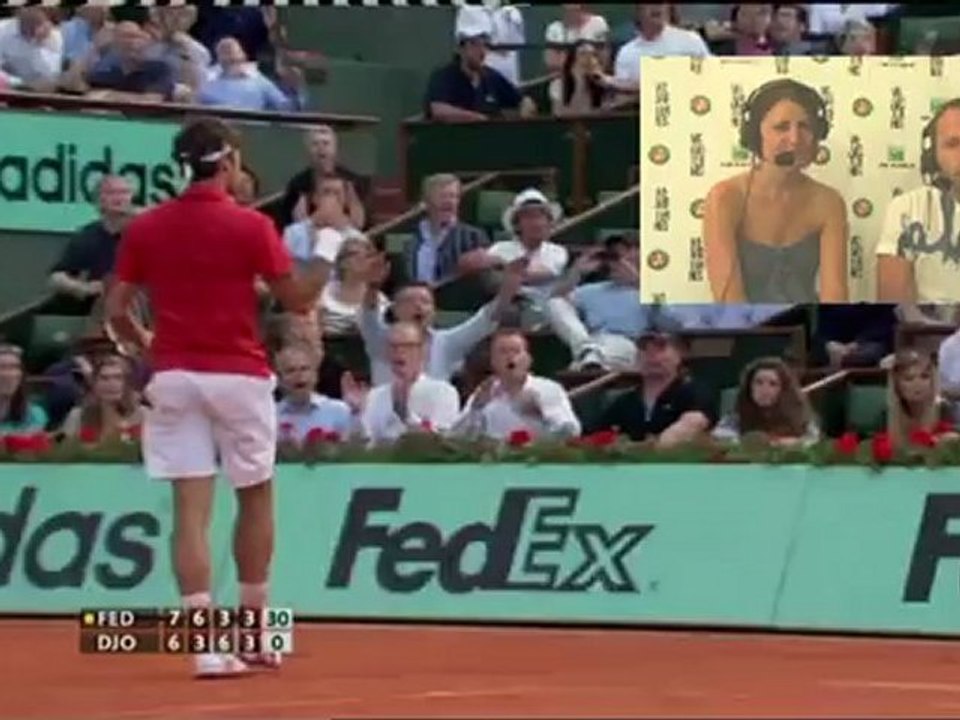 Lundi 28 mai 2012 - Federer vs Djokovic - Jennifer & David