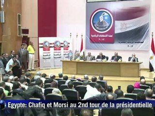 Egypte: Morsi contre Chafiq au 2nd tour de la présidentielle