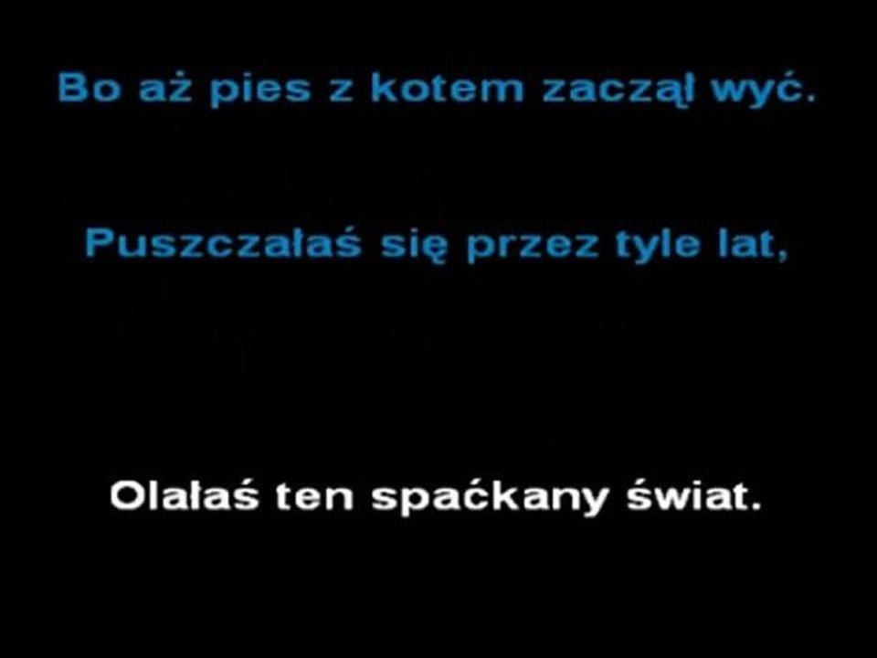 Puszczałaś się przez tyle lat