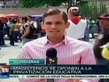 Magisterio hondureño anuncia nuevas movilizaciones