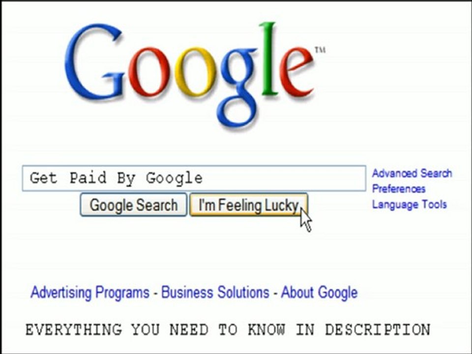 Get Paid by Google