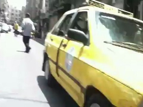Syria فري برس دمشق اضراب تام بداية سوق الحمدية بدمشق 28 5 2012 Damascus