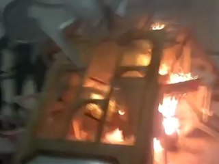 Syria فري برس حلب حرق مقر حزب البعث الساقط في مدينة الراعي28 5 Aleppo