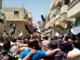 Syria فري برس حماة المحتلة حي  طريق  حلب القديم 28 5 2012 Hama