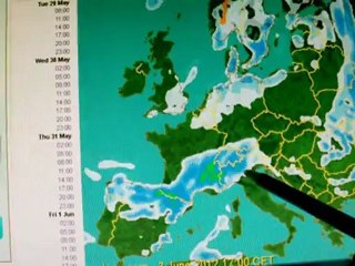 Prévision météo du mardi 29 mai 2012.