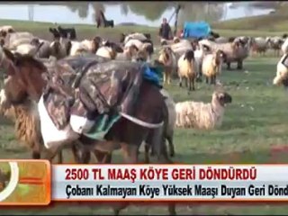 2500 TL MAAŞ KÖYE GERİ DÖNDÜRDÜ