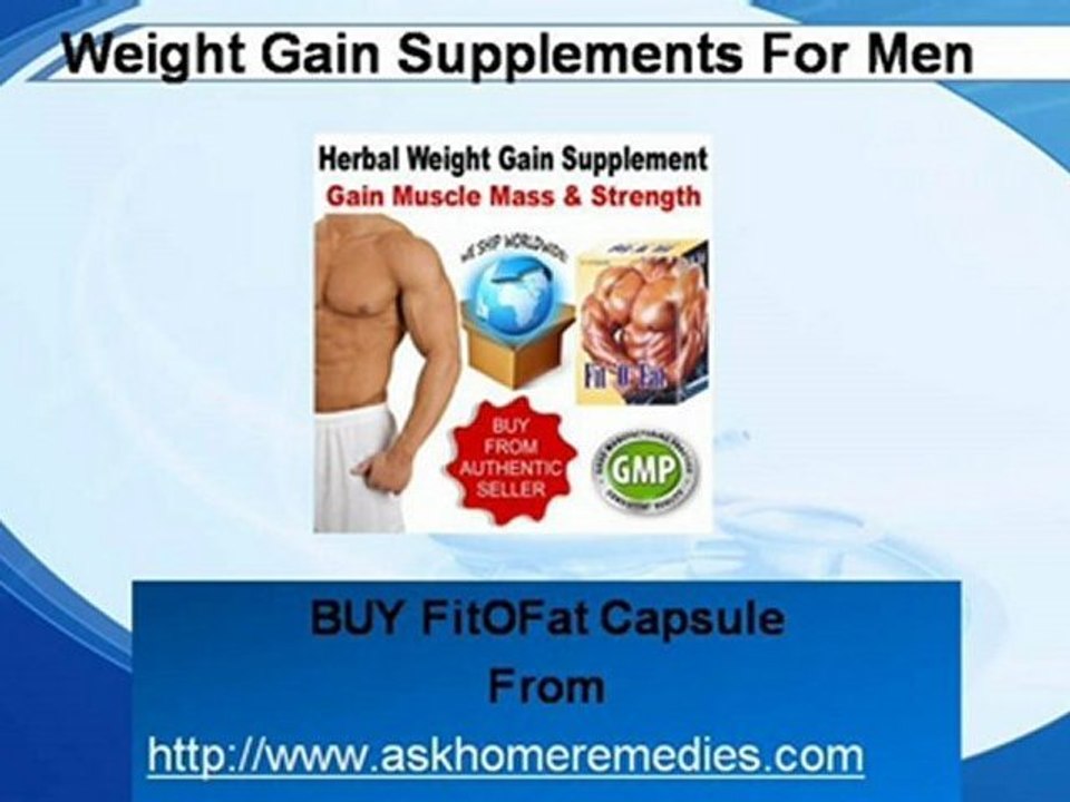 Where Can I Get Weight Gain Supplements For Men?