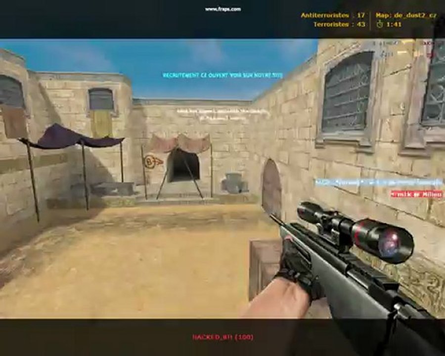 "HACKED;8!!" 125 STEAM_0:1:31220239 (noobi qui utilise le speed hack sur cz )