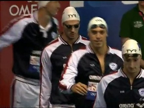 J7 - Finale 4x100m 4 nages H (Stasiulis, Duboscq, Sassot, Bernard) - ChE 2012