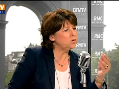 Smic : il y aura un coup de pouce , Martine Aubry sur BFMTV