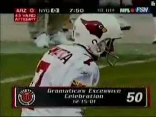 Bill Gramatica Celebration Fail