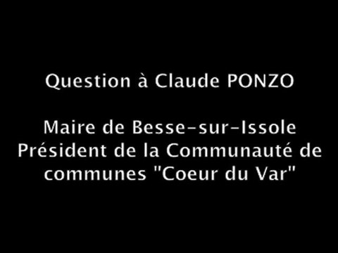 JMCouve2012 : Soutien de Claude Ponzo, Maire de Besse-sur-Issole, Président de la Communauté de Communes Coeur du Var