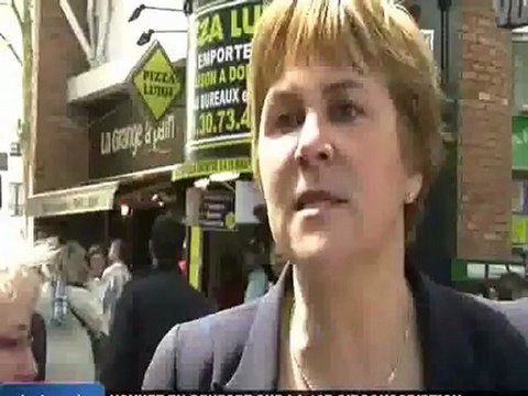 Dominique VOYNET soutient Bernard MORIN dans la 10ème Circo du Val d'Oise - Marché de Saint Christophe