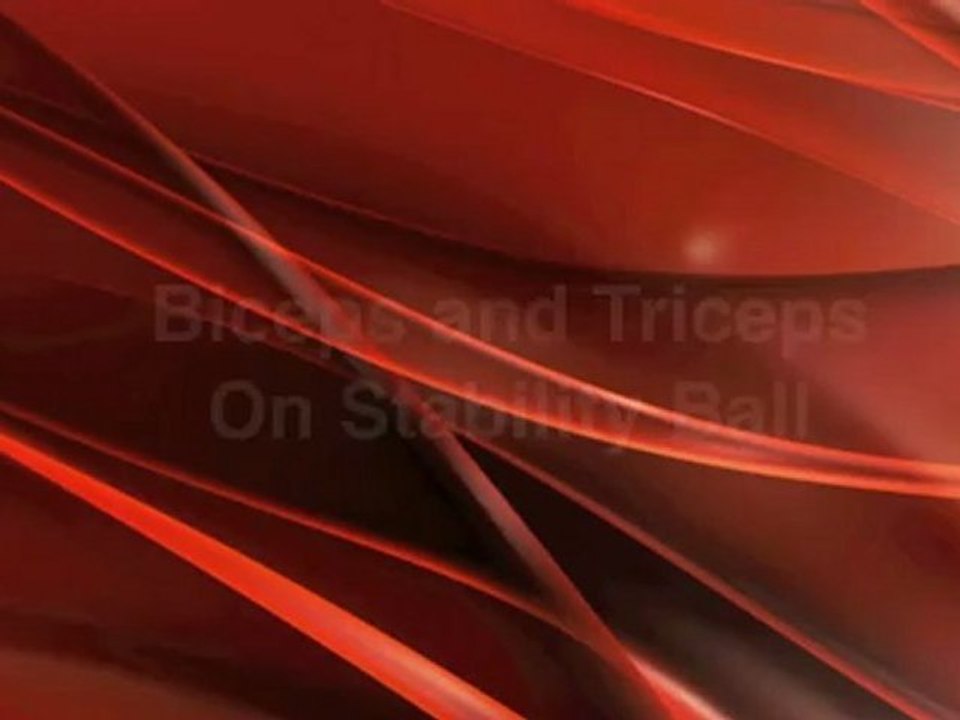 Biceps and Triceps Exercise On Stability Ball - Personal Training Exercise of the Day