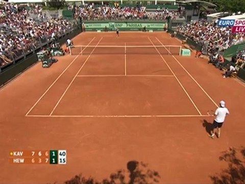 Tennis. 2012.05.28. Roland Garros 2012. 1st round. Kavcic - Hewitt 333
