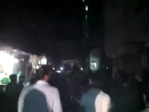 Syria فري برس ريف دمشق زملكا مظاهرة منتصف الليل نصرة للمدن المنكوبة29 5 2012 ج3 Damascus