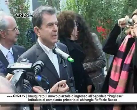 Inaugurato il nuovo piazzale d’ingresso all’ospedale “Pugliese”