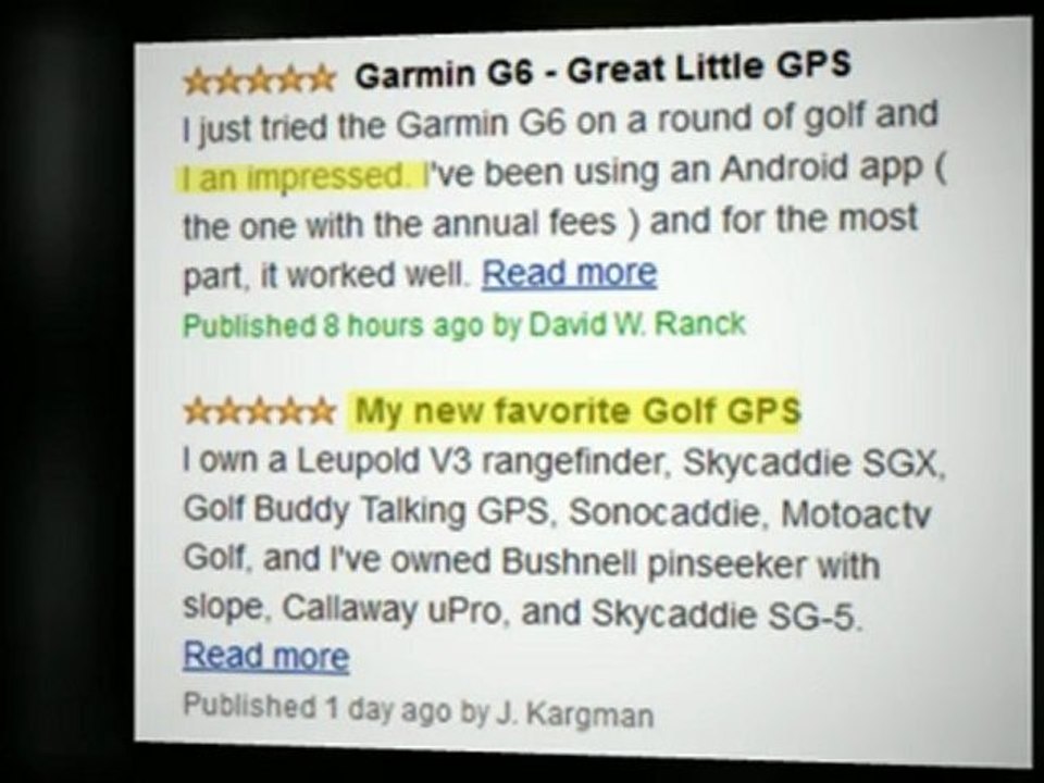 GARMIN APPROACH G6 | GARMIN APPROACH G6 REVIEW AND BEST ...