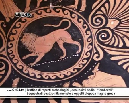 Traffico di reperti archeologici , denunciati sedici “tombaroli”