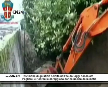 Testimone di giustizia sciolta nell’acido: oggi fiaccolata