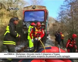 Maltempo: ritrovato il 60enne disperso a Tropea