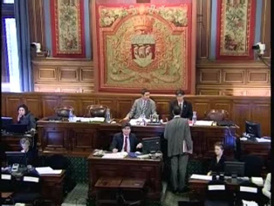 Valerie Sachs au Conseil de Paris (25 Nov. 2008)