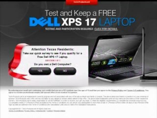 GET FREE Dell Notebook XPS 17 for US