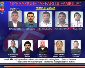 Affari di famiglia: 12 arresti in Calabria, Piemonte e Lombardia
