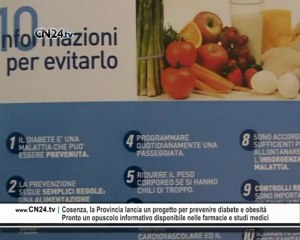 Cosenza: presentato opuscolo per prevenzione diabete
