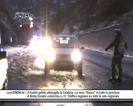 Maltempo: neve e freddo intenso, fiocchi anche a Catanzaro