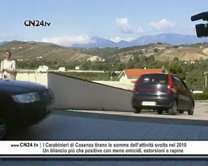 Carabinieri Cosenza. Bilancio 2010: 1256 arresti e 6000 denunce